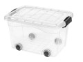 Pojemnik z pokrywą transparentną Roller Box20l z kółkami