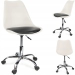 Krzesło obrotowe IGER biało-czarne