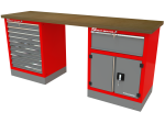 Stół warsztatowy z szafkami– T-10-32-01