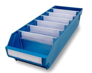 Pojemnik warsztatowy z przekładkami 5018-11 kuweta kolor niebieski