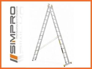 Drabina aluminiowa FORTE 2-częściowa uniwersalna 
