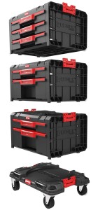 QBRICK Zestaw szuflad na platformie kołowej PRO Drawer Workshop Set 1 2.0