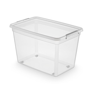 Pojemnik z pokrywą Basestore 60l z kółkami